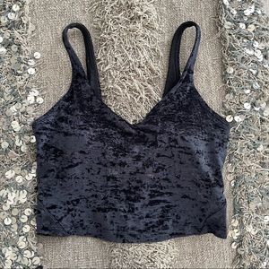 Lululemon Align Tank - cropped crushed velvet black